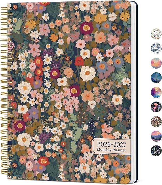 Monthly Planner 2026-2027, Aesthetic 2 Year Months Planner Calendar, 18-Months by Taja