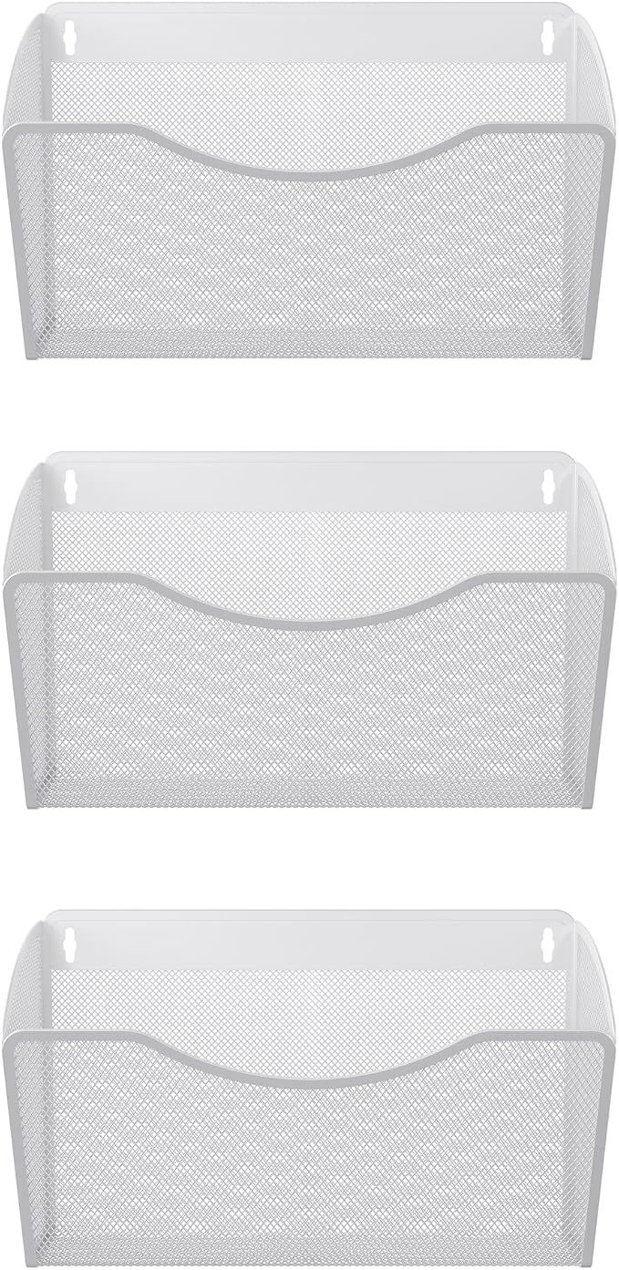 EasyPAG 3 Single Pocket Wall File Organizer, Mesh Hanging File Folder Organizer - Image 3