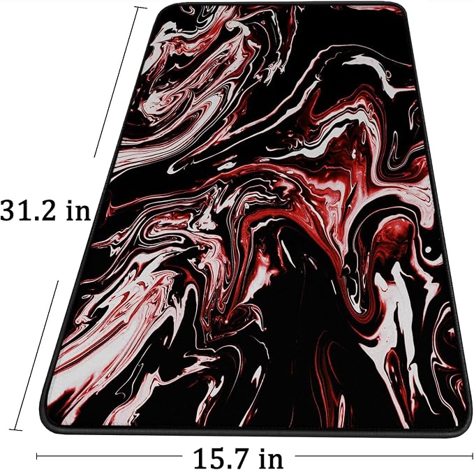 Large Extended Mouse Pad with Stitched Edges, Durable Non-Slip Natural Rubber - Image 6
