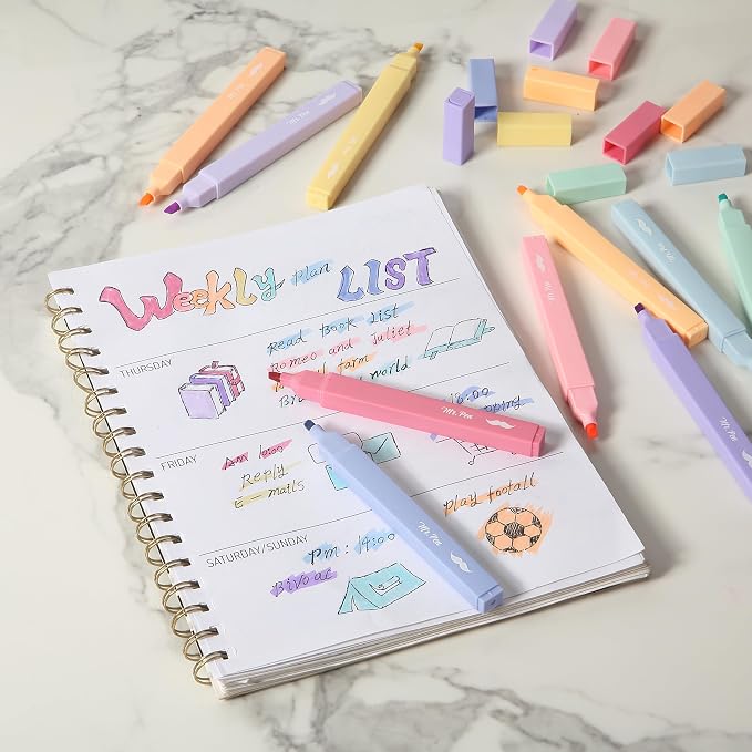 Mr. Pen- Aesthetic Highlighters No Bleed, 10 Pack, Cute Highlighters Assorted - Image 6