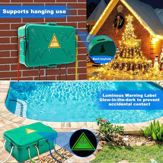 Hrensaw Large Outdoor Electrical Box, IP54 Waterproof Outdoor Outlet Covers - Image 4