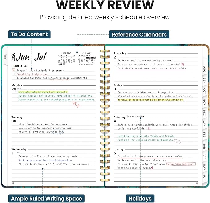 Planner 2026-2027, Monthly and Weekly Academic Planner July 2026 - Image 3