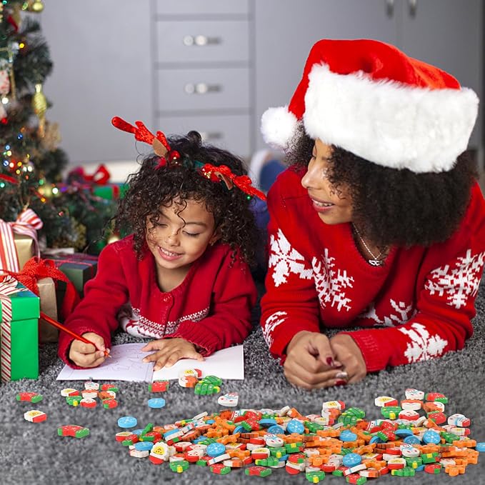FOIMAS 192pcs Christmas Erasers - Image 7