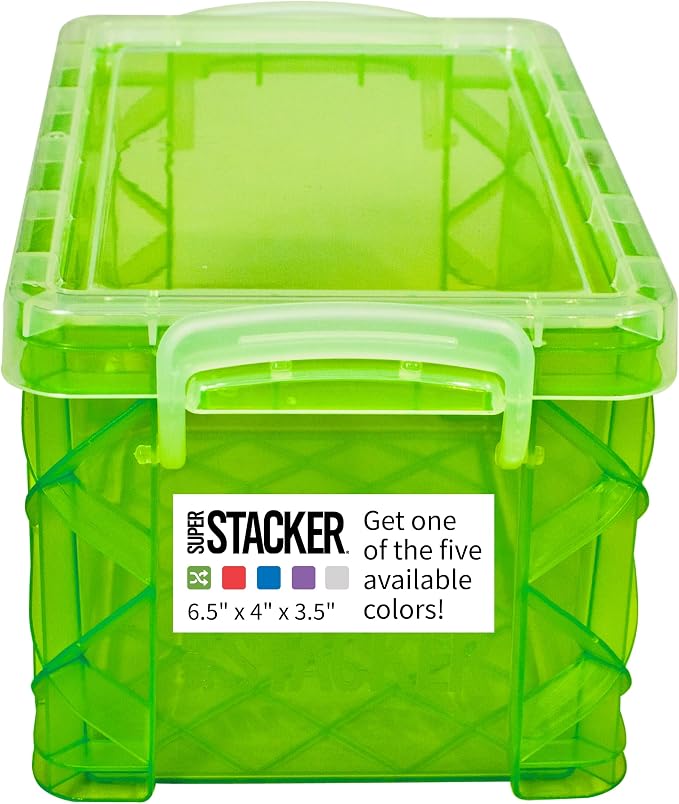 Super Stacker Index Card Box, 3 x 5 Inch Index Cards File Box, Note Holder by Advantus