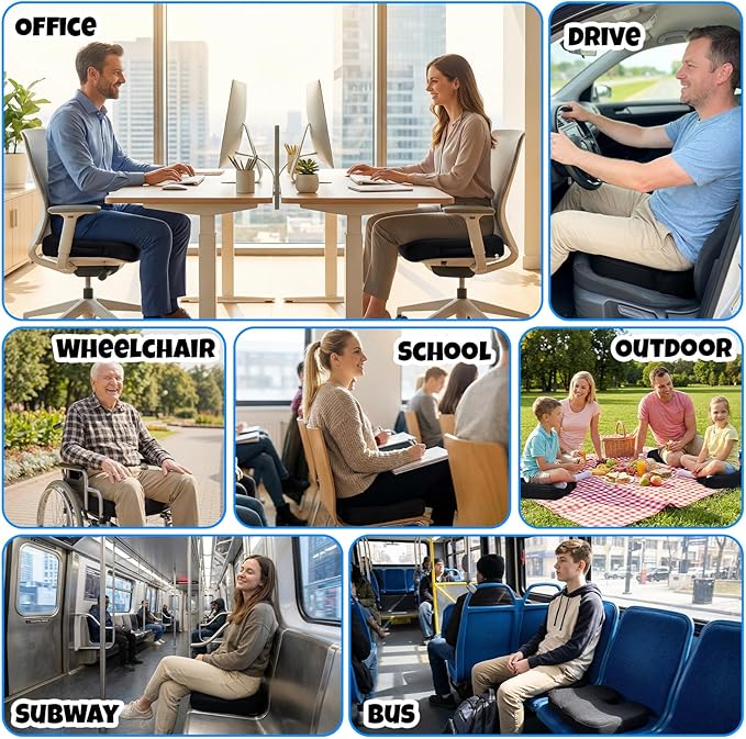 Ergonomic Seat Cushion with Memory Foam - Image 7