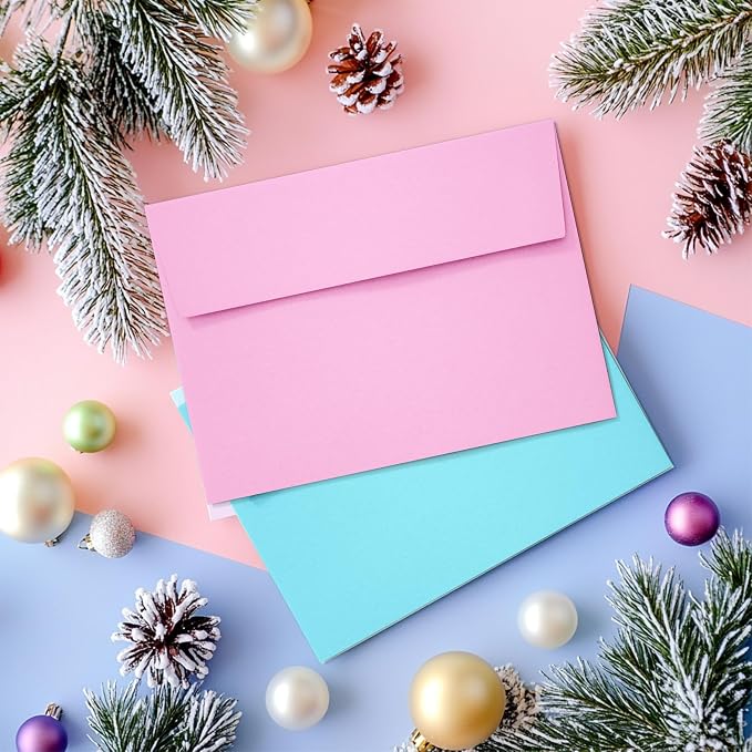Slapaflife 50 pack 4x6 envelopes, 4x6 colored envelopes - Image 4
