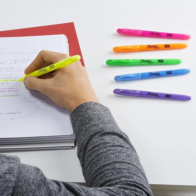 Sharpie Pocket Highlighters, Chisel Tip, Quick Dry, Note-Taking, Student & - Image 5