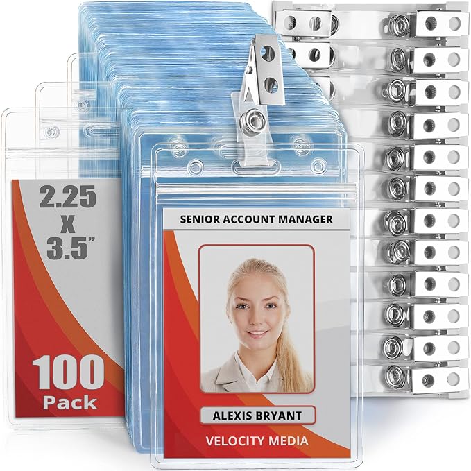 Mifflin-USA Vertical Plastic Card Holder by MIFFLIN
