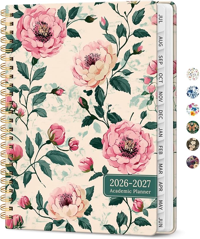 Planner 2026-2027, Academic Year Monthly and Weekly Calendar Planner, Jul 2026 by Taja
