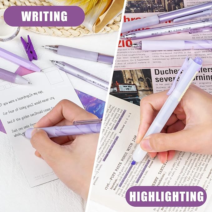 Four Candies Lavender Series Gel Pens, School Office Stationery Supplies Desk - Image 7