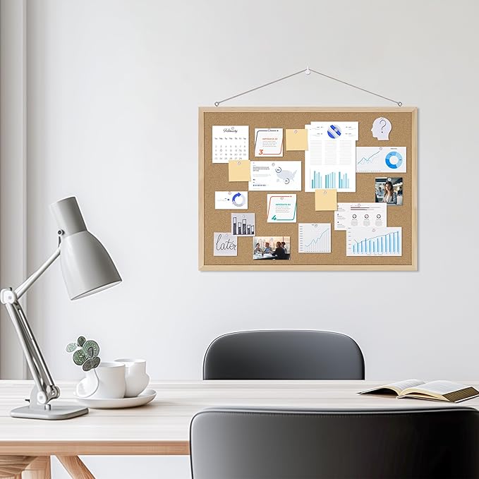 DAHAPYBOO 24x18 Cork Board for Office - Image 3