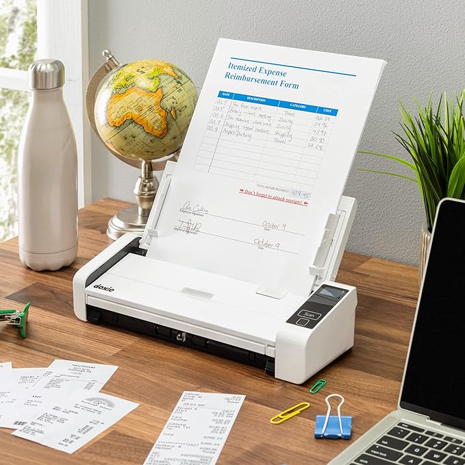 Doxie Pro DX400 - Duplex Document Scanner and Receipt Scanner for Home and Office with Amazing Software for Mac and PC-DeskLoop Office