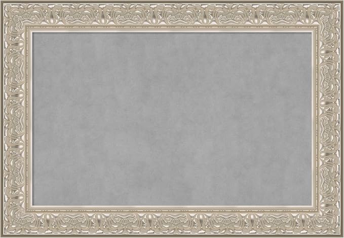 Amanti Art Silver Framed Magnetic Board 27x39 Large Vision Board by AmantiArt