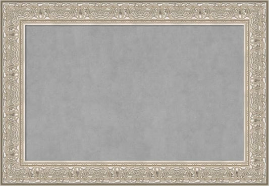 Amanti Art Silver Framed Magnetic Board 27x39 Large Vision Board by AmantiArt