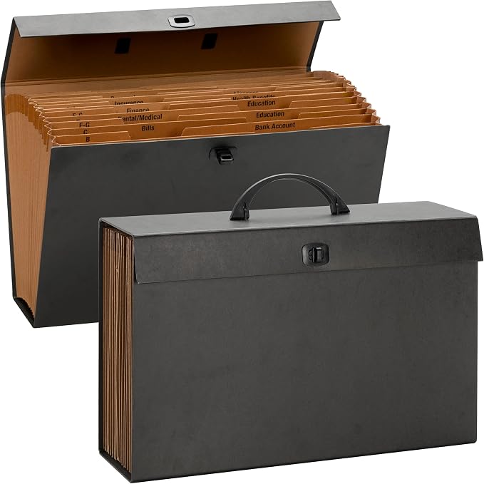 Smead A-Z and Subject Expanding File Box, 19 Pockets, Printed Alphabetic/Subject - Image 4