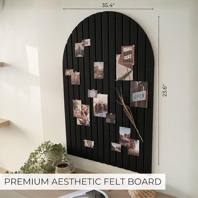 Large Arched Felt Bulletin Board - Image 2