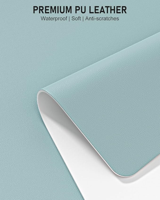 Desk Pad, 23.6" x 13.8" PU Leather Non-Slip Desk Mat Large Mouse Pad - Image 3