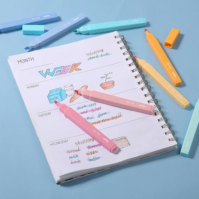 Mr. Pen- Aesthetic Highlighters No Bleed, 8 Pack, Cute Highlighters Assorted - Image 8