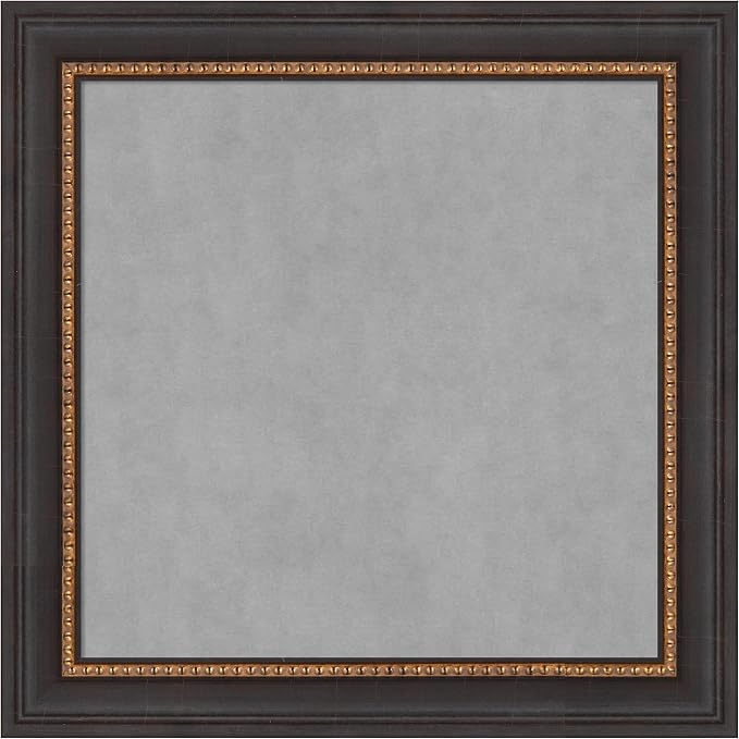 Amanti Art Black Framed Magnetic Board 15x15 X-Small Vision Board by AmantiArt
