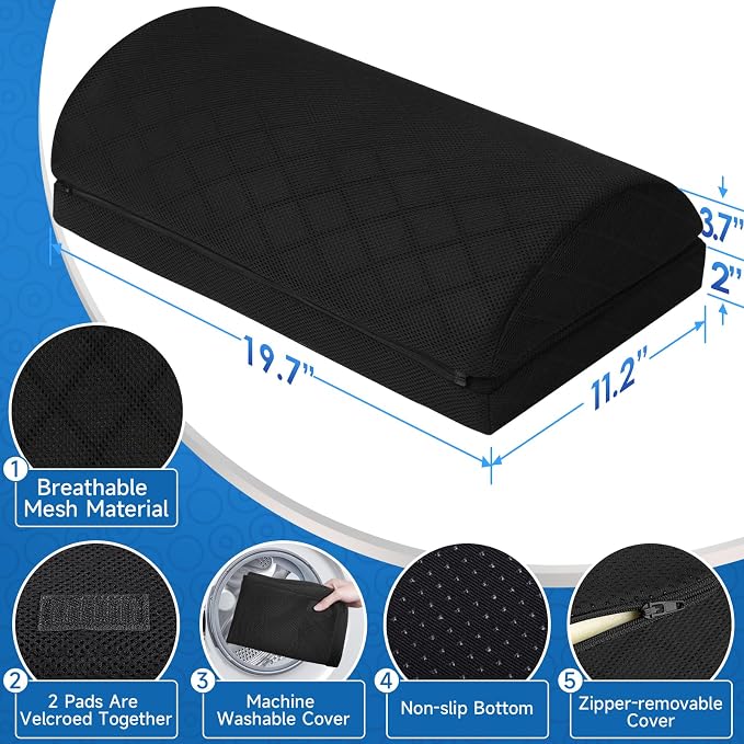CushZone Foot Rest, Desk & Gaming Accessories, Foot Rest - Image 2