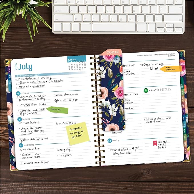 HARDCOVER Academic Year 2026-2027 Planner: 14 Months 8.5"x 11" Daily Weekly - Image 3