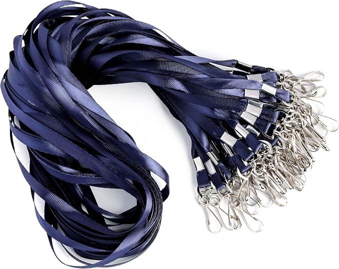 LOCONHA 50 Pack Navy Blue lanyards Lanyards by LOCONHA