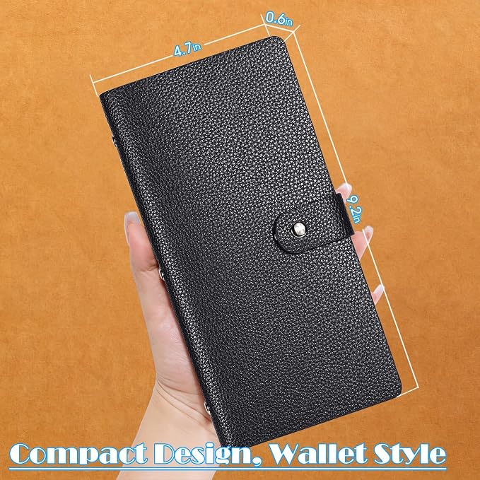 Leather Coupon & Receipt Organizer, Portable Receipt Holder - Image 8