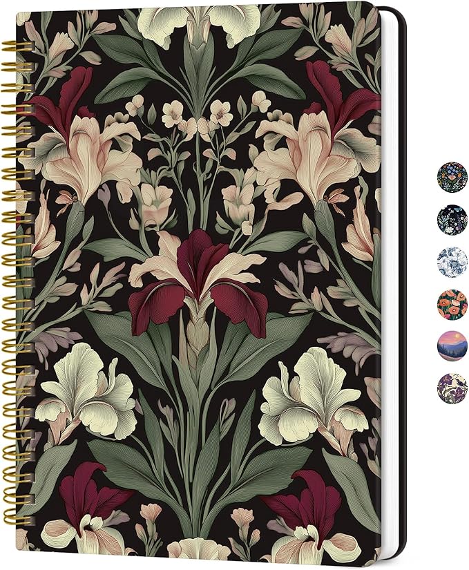 ZOTIA Lined Spiral Journal for Women, A5 Hardcover Cute Notebook for Work & by Zotia