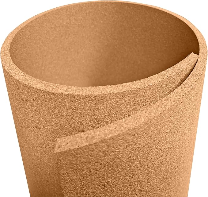 Manton Cork Premium Cork Roll - 4' x 10' x 3/8", 100% Natural Facing Grade Material for Bulletin Boards, Decorative Photo and Message Push Pin Displays - Perfect for Home, School, and Office-DeskLoop Office