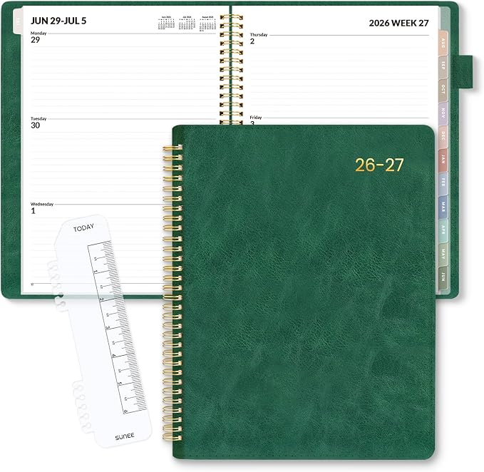 SUNEE 2026-2027 Weekly & Monthly Planner 9"x11.2" by SUNEE
