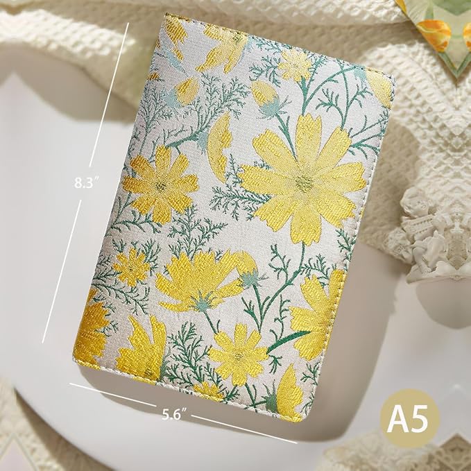 ipoul Beautiful Journal for Women, Daisy Flower, Lined Pages, Personal Notebook - Image 3