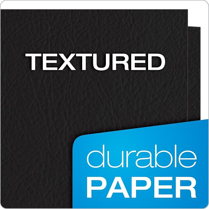 Oxford Twin-Pocket Folders, Textured Paper, Letter Size, Holds 100 Sheets - Image 7