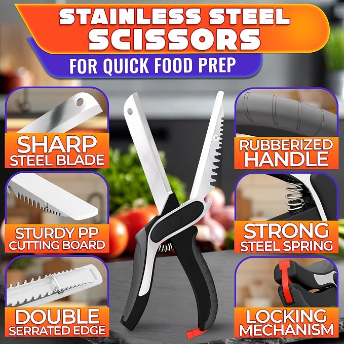 6-in-1 Cutting Board Scissors - Image 3