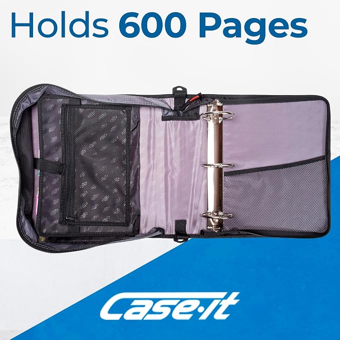 Case-it The Mighty Zip Tab Zipper Binder - Image 3