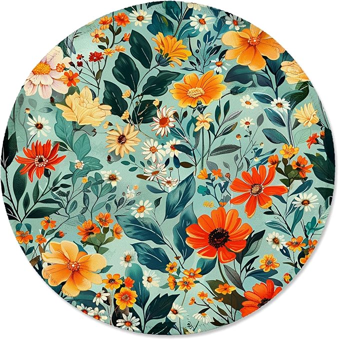 ITNRSIIET Round Mouse Pad with Stitched Edge Premium-Textured Waterproof by +ITNRSIIET