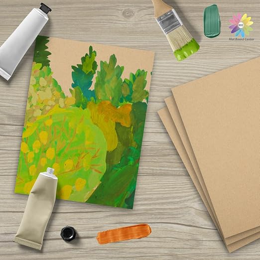 Mat Board Center, 50 Corrugated Cardboard Sheets 9x12 Inches Flat Card Board - Image 7
