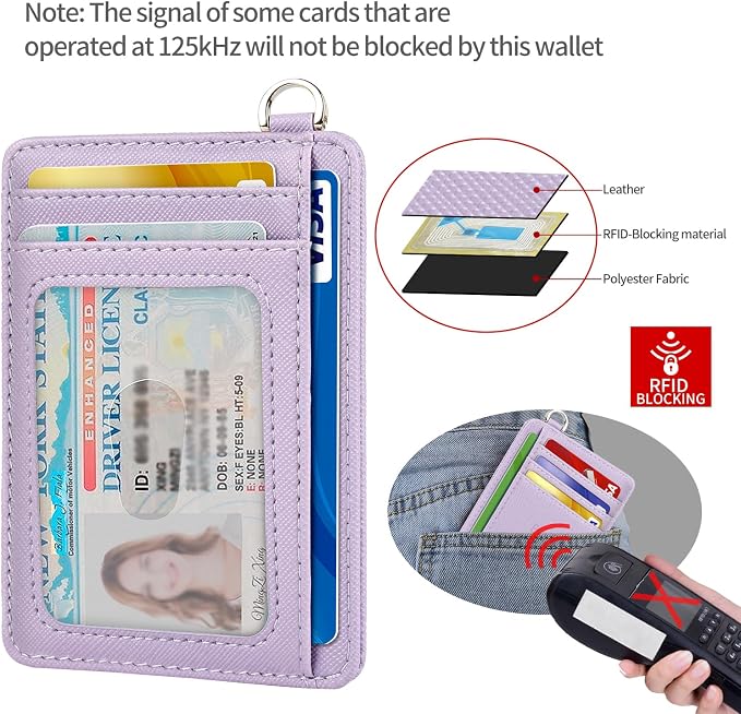 Slim Minimalist Front Pocket Wallet, RFID Blocking Credit Card Holder Wallet - Image 5
