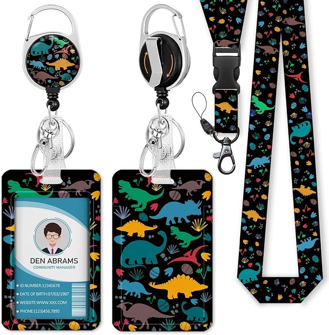 Piefly Lanyards for Id Badges, Cute Badge Holder by Piefly