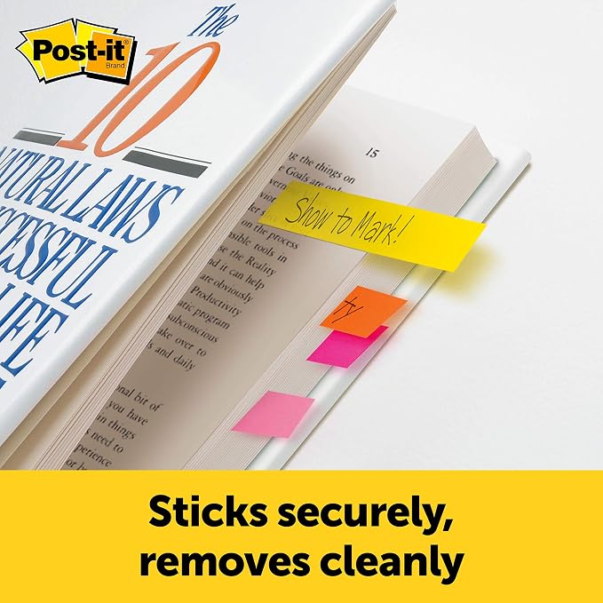 Post-it Page Markers, 1/2 in x 2 in, 100 Sheets/Pad, 5 Pads/Pack - Image 6
