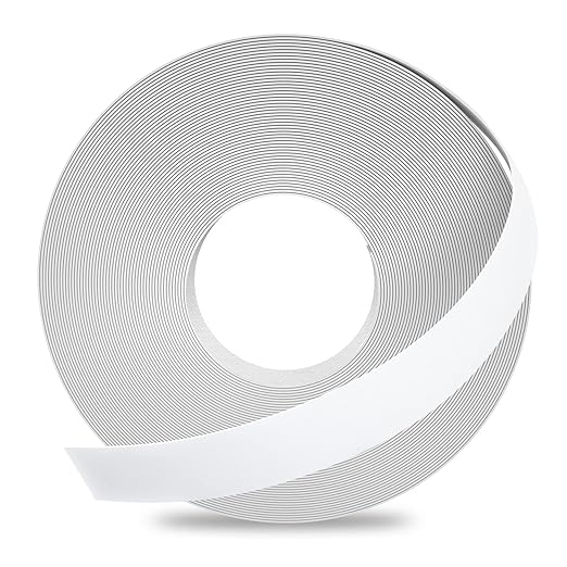 GSCIT Club White Melamine Edge Banding, 1 inch x 500ft Edge Banding with Hot Melt Adhesive Preglued Cabinet Edge Banding Flexible White Veneer Edging for Plywood-DeskLoop Office