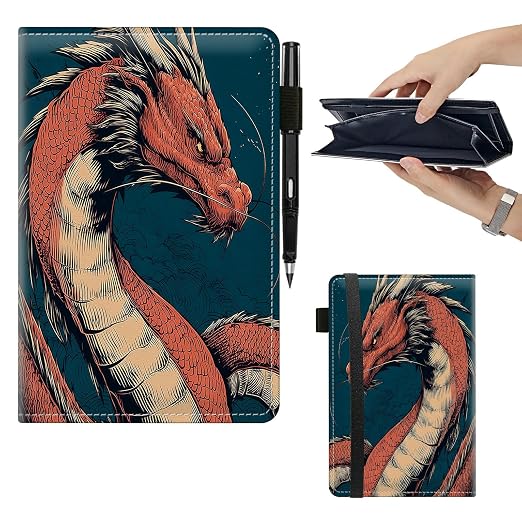 Red Dragon Large Server Book for Waitress & Waiter 9"x5.5" by Unknown