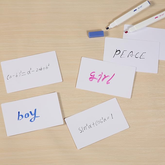 Mr. Pen- Dry Erase Index Cards, 45 Pack, Laminated on One Side | Blank Note - Image 6