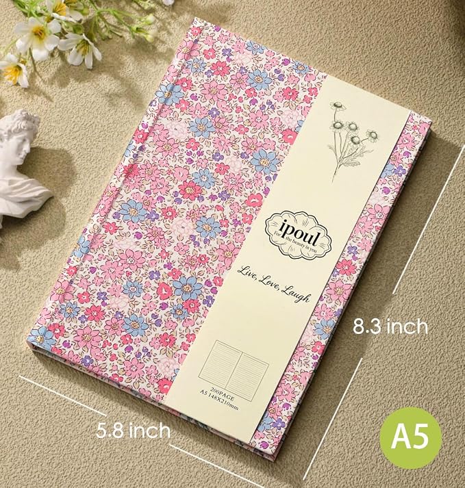 Pink Journal, Floral Notebook, Journal - Image 3