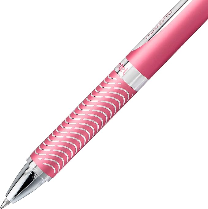 Pentel PINK BCA EnerGel Alloy RT Premium Liquid Gel Pen, Medium Line, 1 Pack - Image 5