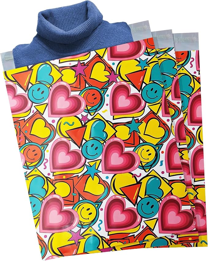 POLYSELLS 50pcs 14.5x19 Inches Poly Mailers, Cute Design Birthday Gifts - Image 6