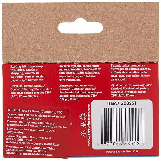 Arrow Fastener General-Purpose Staples 508SS1 - Image 2