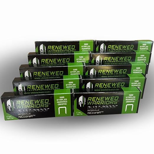 NiCcoreA Rustproof Staples T50 Outperforms Stainless Steel Staples 1/2 Marine; by RenewedWarriors