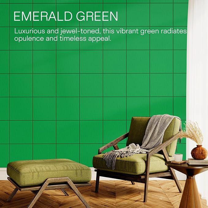 MaxGear Felt Bulletin Board 36" x 24", 6 Pack Emerald Green Felt Wall Tiles | - Image 7