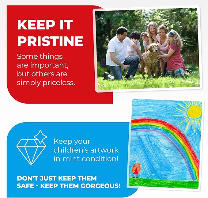 3MIL Thermal Laminating Sheets (125 Count) Photo, Card, Notecard, ID Badge, and Business Card Sizes, Dry-Erase Friendly Laminating Pouches, Compatible with Laminators, Crystal Clear Laminated Finish-DeskLoop Office