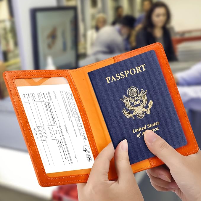 Passport and Vaccine Card Holder Combo, Passport Holder - Image 2